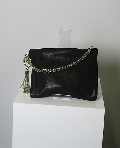 Callie Shimmer Clutch, front view